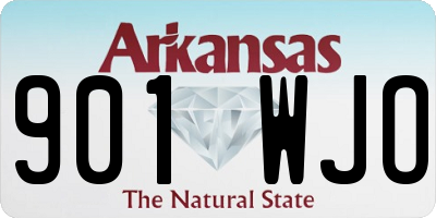 AR license plate 901WJO
