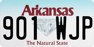 AR license plate 901WJP