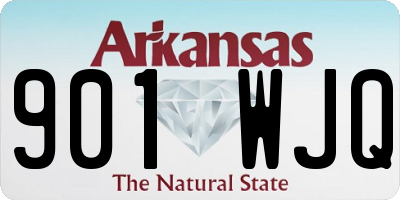 AR license plate 901WJQ