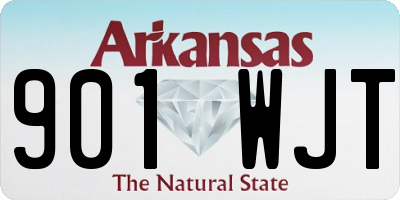 AR license plate 901WJT