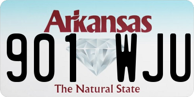 AR license plate 901WJU