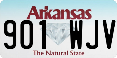 AR license plate 901WJV