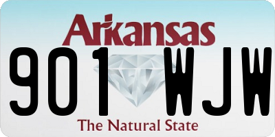 AR license plate 901WJW
