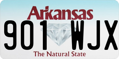 AR license plate 901WJX