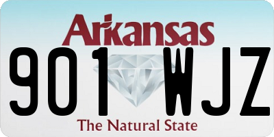 AR license plate 901WJZ