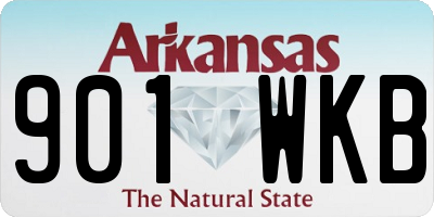 AR license plate 901WKB