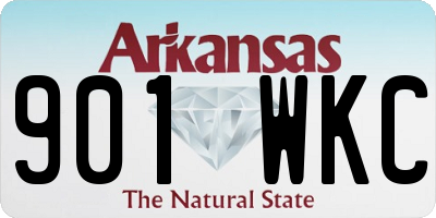 AR license plate 901WKC