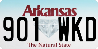 AR license plate 901WKD