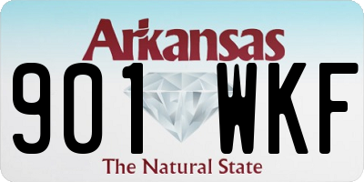 AR license plate 901WKF