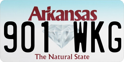 AR license plate 901WKG