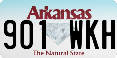 AR license plate 901WKH