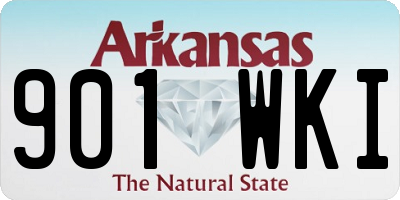 AR license plate 901WKI