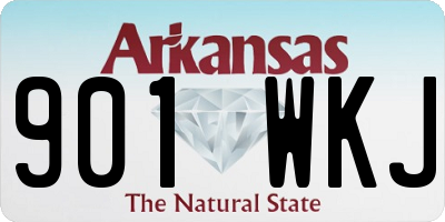 AR license plate 901WKJ