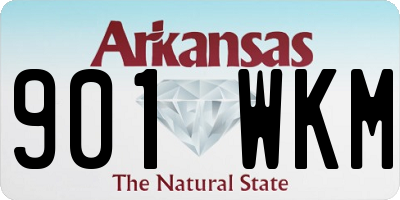 AR license plate 901WKM