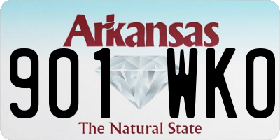 AR license plate 901WKO