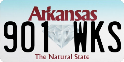 AR license plate 901WKS