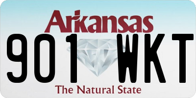 AR license plate 901WKT