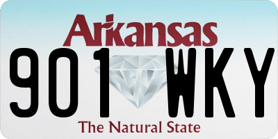 AR license plate 901WKY