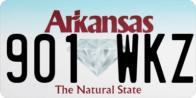 AR license plate 901WKZ