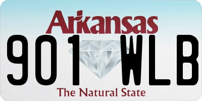 AR license plate 901WLB