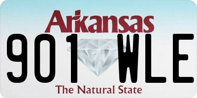 AR license plate 901WLE