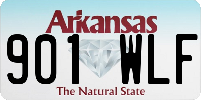 AR license plate 901WLF