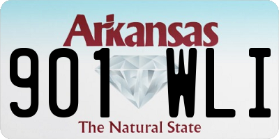 AR license plate 901WLI