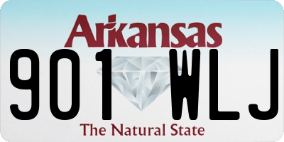 AR license plate 901WLJ