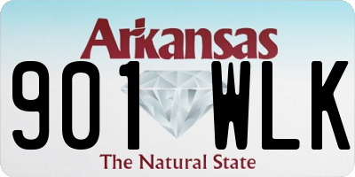AR license plate 901WLK