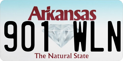 AR license plate 901WLN