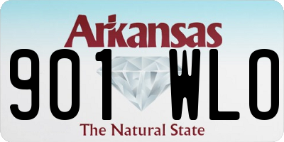AR license plate 901WLO