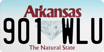 AR license plate 901WLU