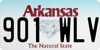AR license plate 901WLV