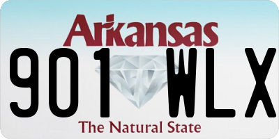 AR license plate 901WLX