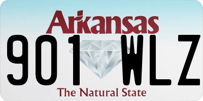 AR license plate 901WLZ