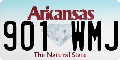 AR license plate 901WMJ