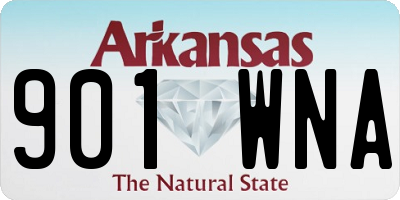 AR license plate 901WNA