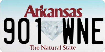 AR license plate 901WNE