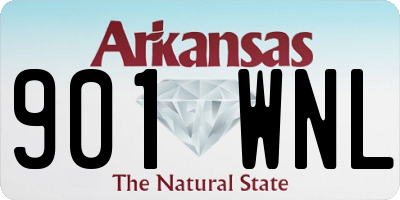 AR license plate 901WNL