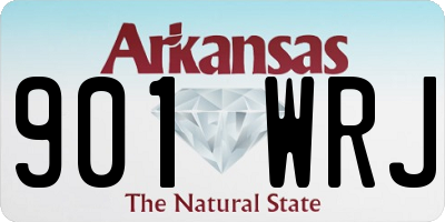 AR license plate 901WRJ