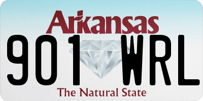 AR license plate 901WRL