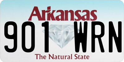 AR license plate 901WRN