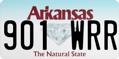AR license plate 901WRR