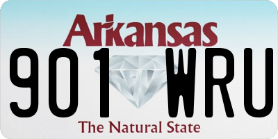 AR license plate 901WRU