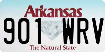 AR license plate 901WRV