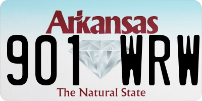 AR license plate 901WRW