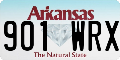 AR license plate 901WRX