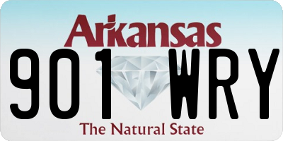 AR license plate 901WRY