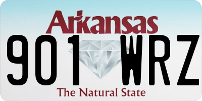 AR license plate 901WRZ