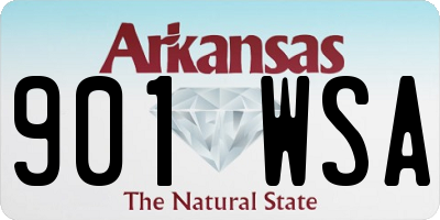 AR license plate 901WSA